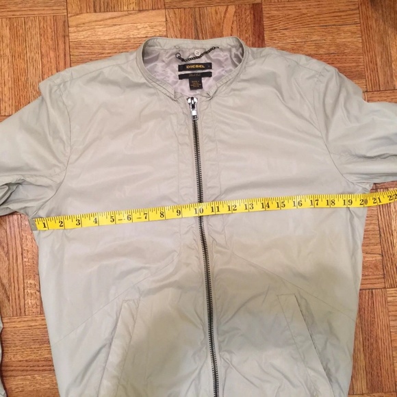 DIESEL BLACK GOLD MENS NYLON GRAY JACKET SZ S - Picture 4 of 8